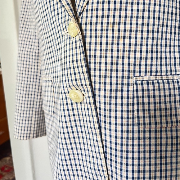 RALPH LAUREN Gingham Single Breasted Blazer - Picture 6 of 9